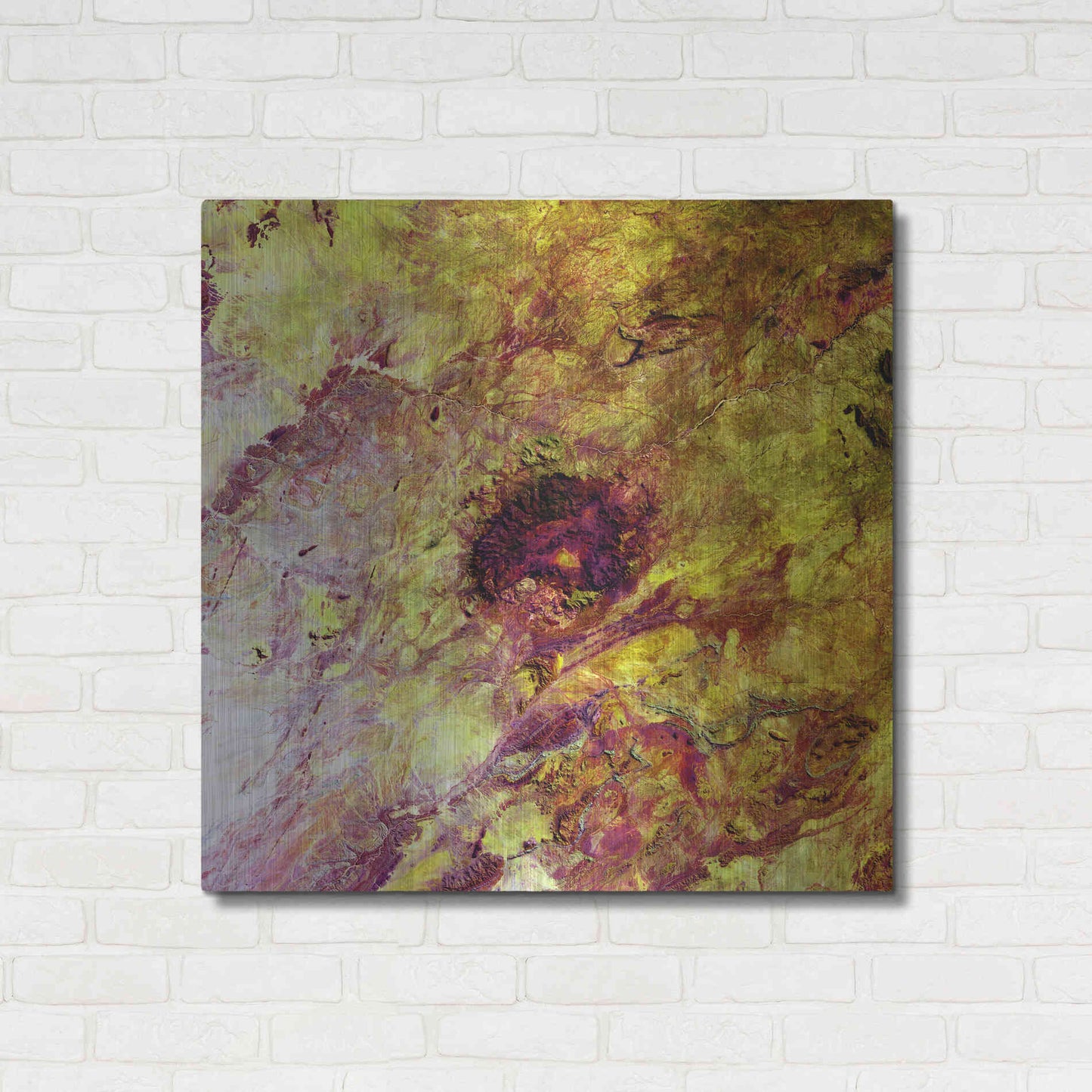 Luxe Metal Art 'Earth as Art: Erongo Massif,' Metal Wall Art,36x36