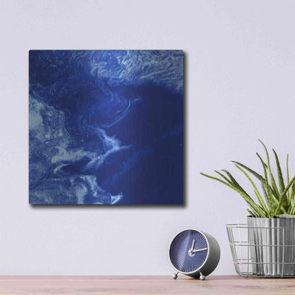 Luxe Metal Art 'Earth as Art: Ice Stars,' Metal Wall Art,12x12