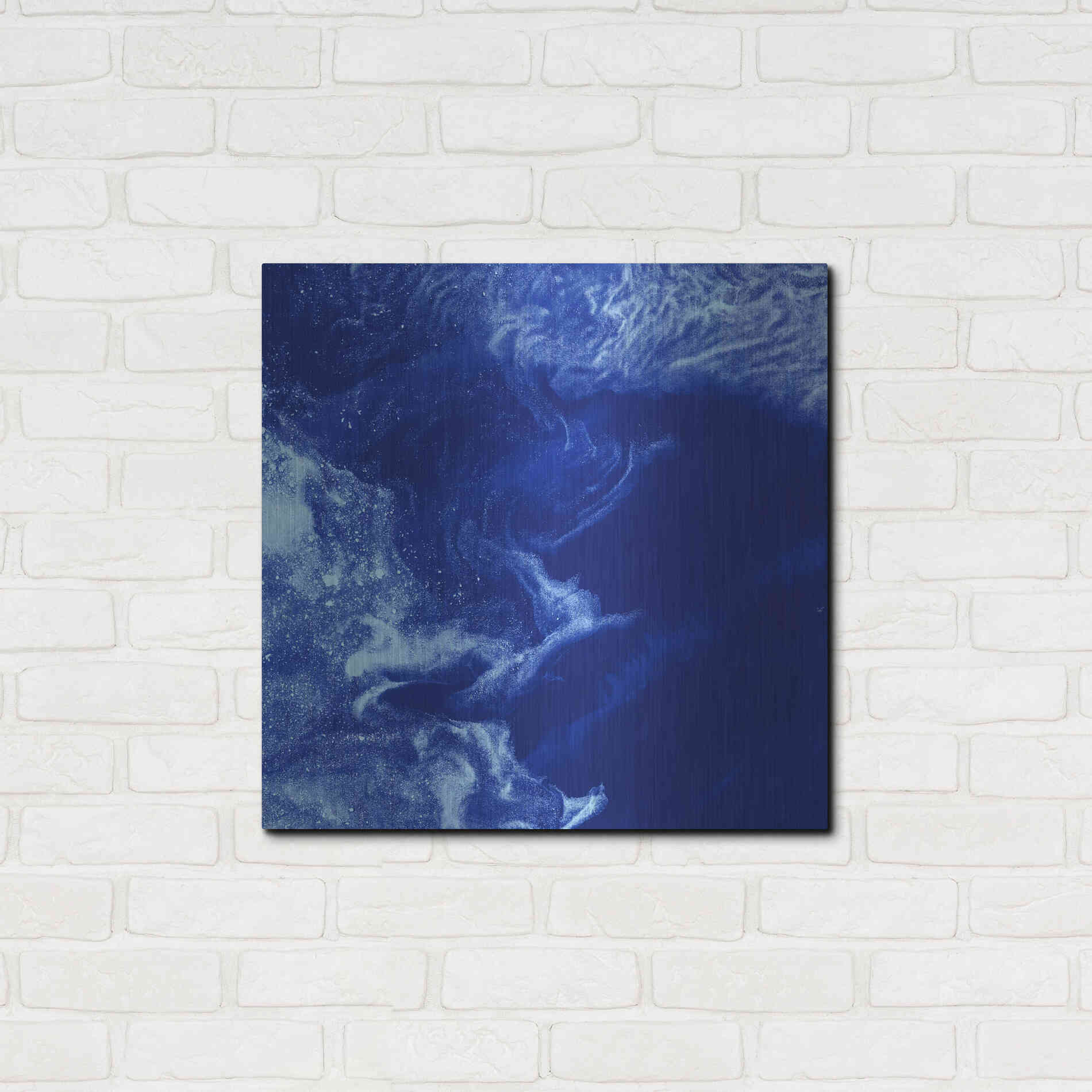 Luxe Metal Art 'Earth as Art: Ice Stars,' Metal Wall Art,24x24