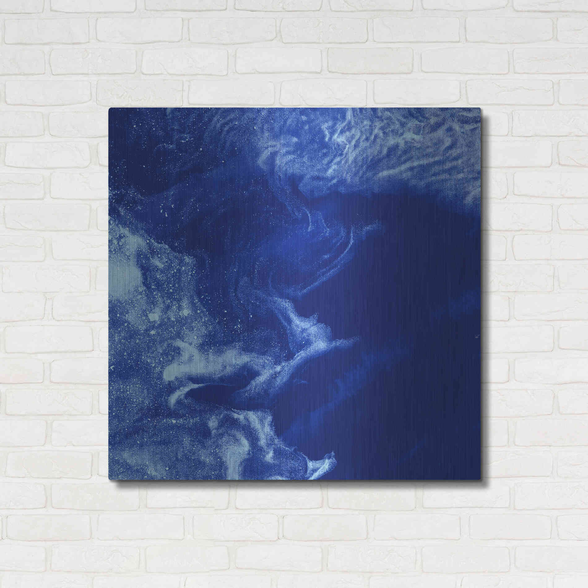 Luxe Metal Art 'Earth as Art: Ice Stars,' Metal Wall Art,36x36