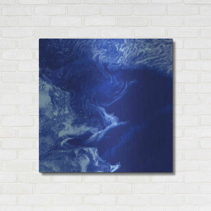 Luxe Metal Art 'Earth as Art: Ice Stars,' Metal Wall Art,36x36