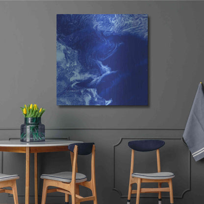 Luxe Metal Art 'Earth as Art: Ice Stars,' Metal Wall Art,36x36