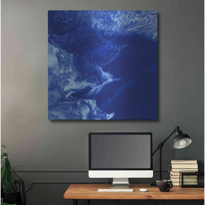 Luxe Metal Art 'Earth as Art: Ice Stars,' Metal Wall Art,36x36