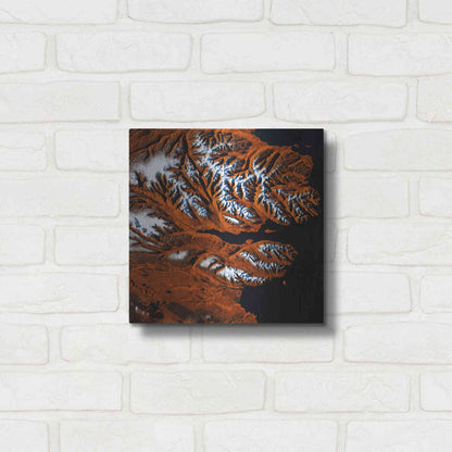 Luxe Metal Art 'Earth as Art: Icelandic Tiger,' Metal Wall Art,12x12