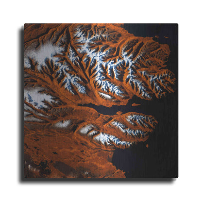 Luxe Metal Art 'Earth as Art: Icelandic Tiger,' Metal Wall Art
