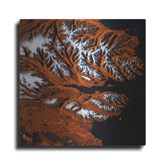Luxe Metal Art 'Earth as Art: Icelandic Tiger,' Metal Wall Art
