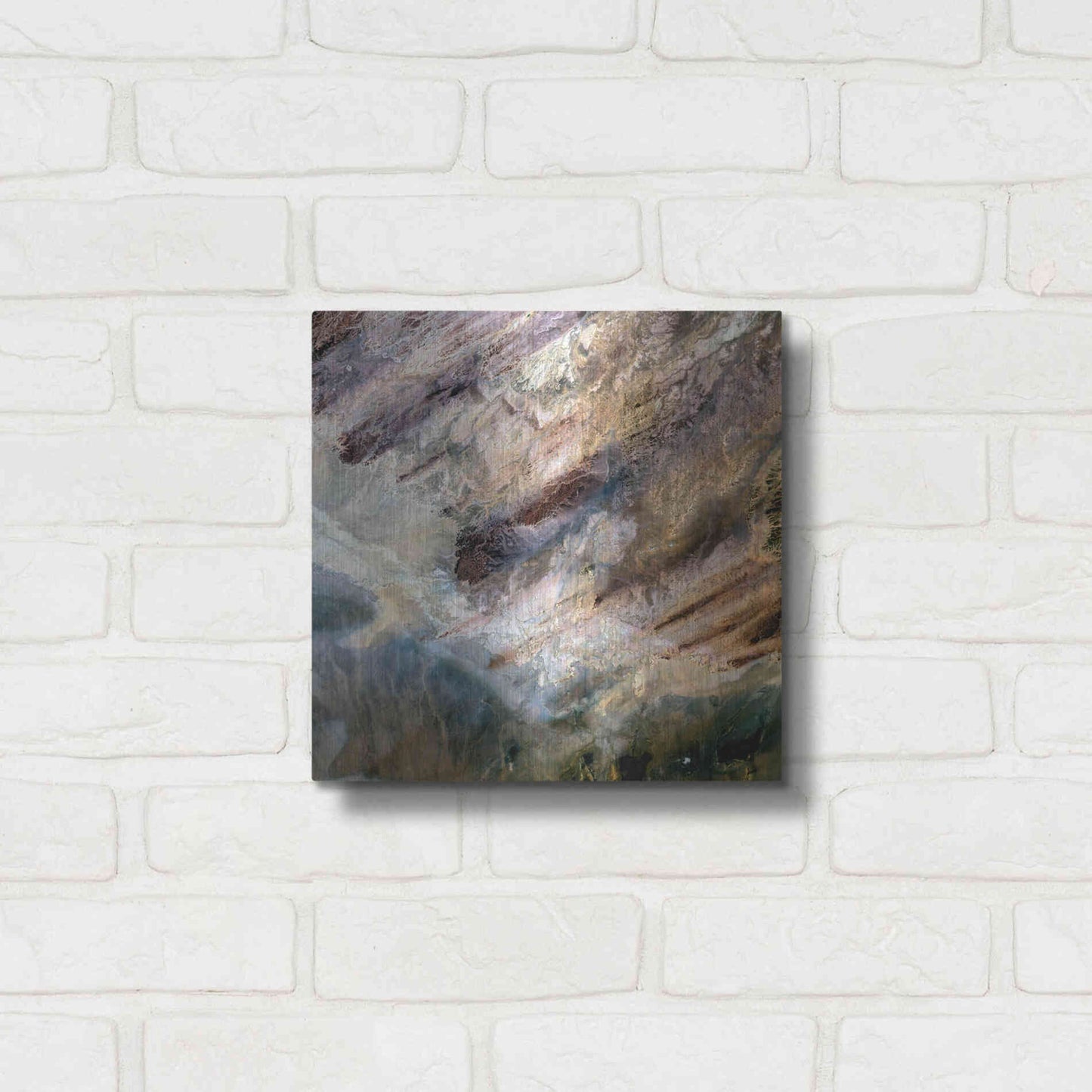 Luxe Metal Art 'Earth as Art: Impact,' Metal Wall Art,12x12