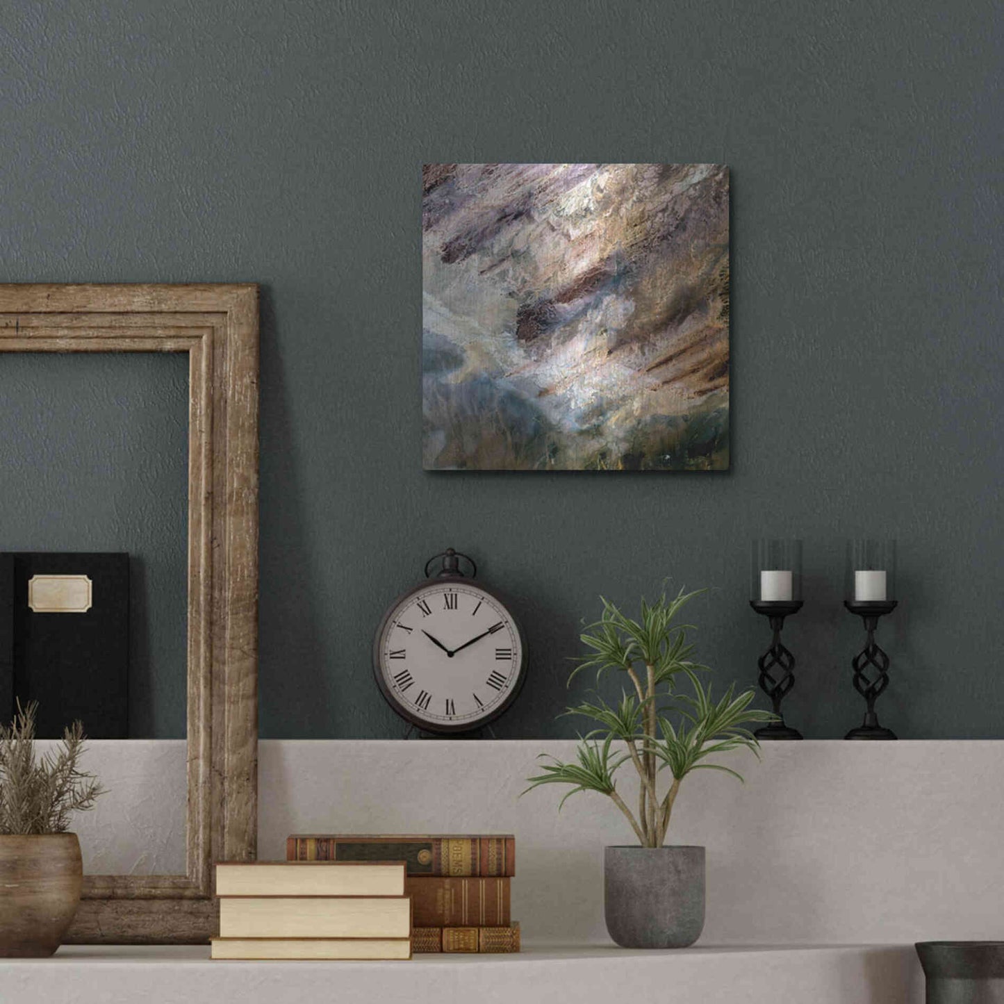Luxe Metal Art 'Earth as Art: Impact,' Metal Wall Art,12x12