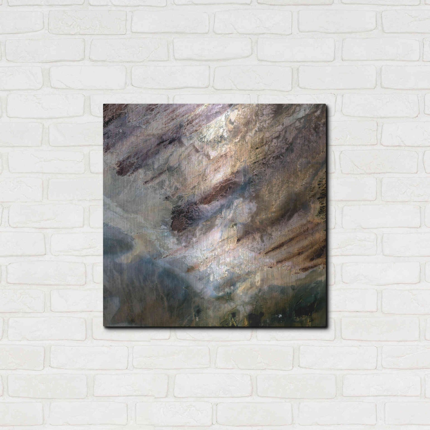 Luxe Metal Art 'Earth as Art: Impact,' Metal Wall Art,24x24