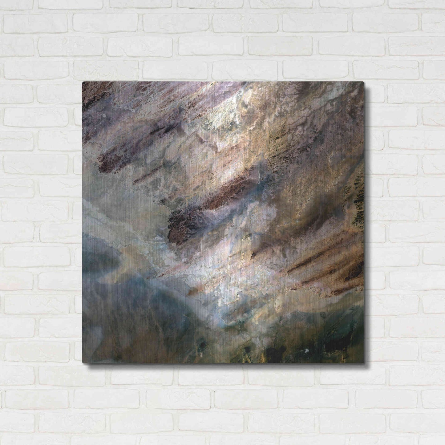 Luxe Metal Art 'Earth as Art: Impact,' Metal Wall Art,36x36