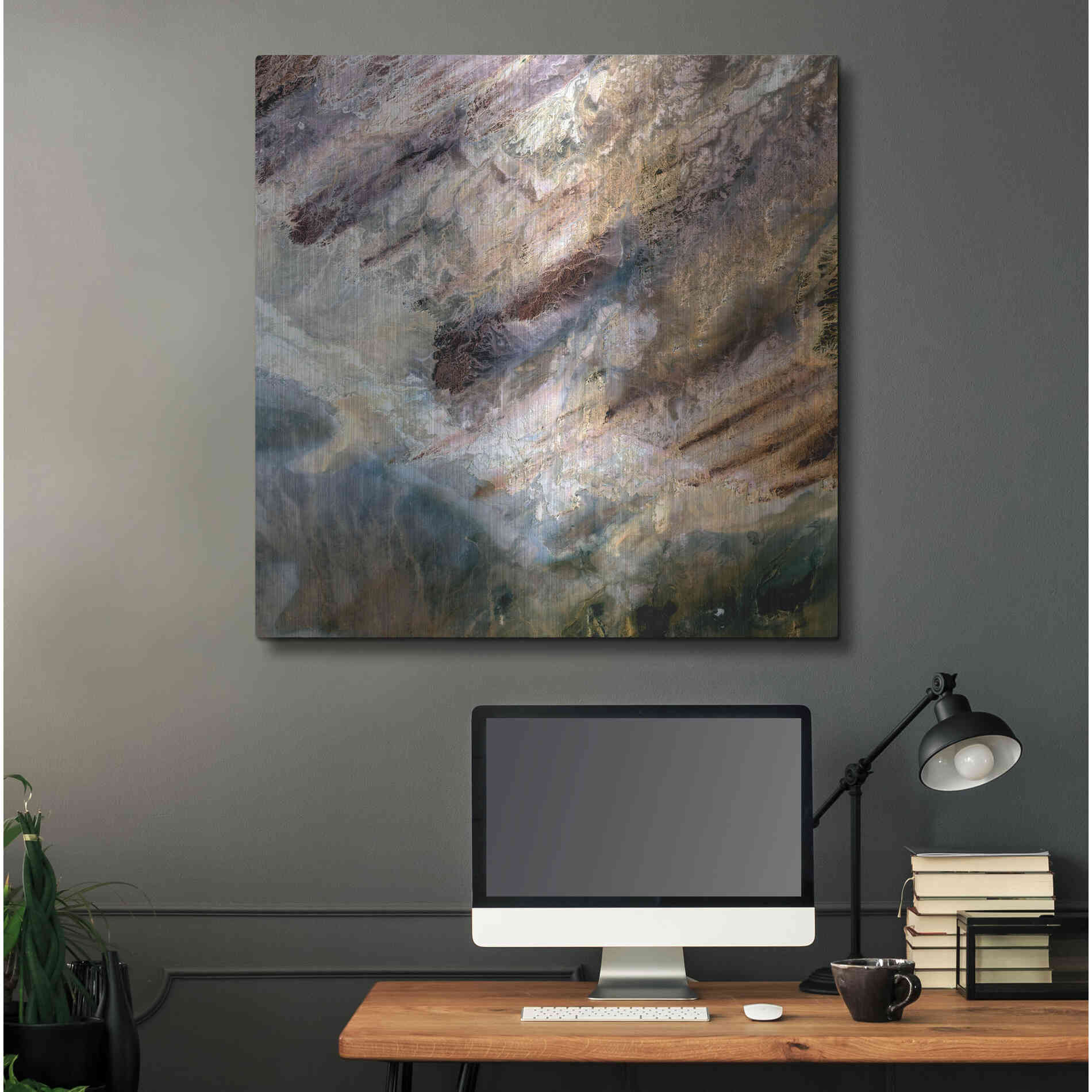 Luxe Metal Art 'Earth as Art: Impact,' Metal Wall Art,36x36