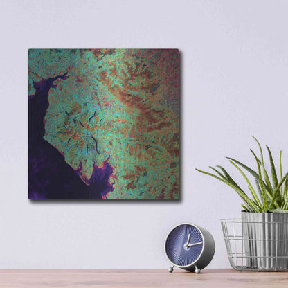 Luxe Metal Art 'Earth as Art: Lake District,' Metal Wall Art,12x12
