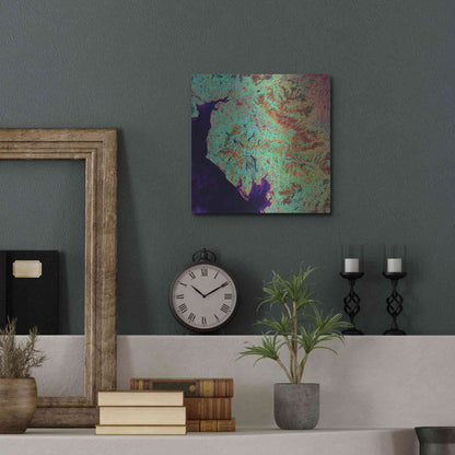 Luxe Metal Art 'Earth as Art: Lake District,' Metal Wall Art,12x12