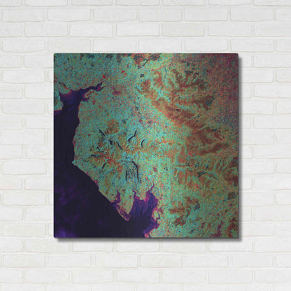 Luxe Metal Art 'Earth as Art: Lake District,' Metal Wall Art,36x36