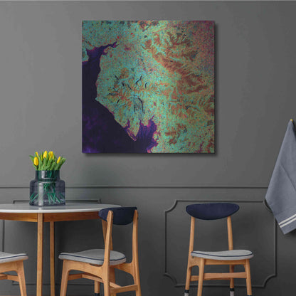 Luxe Metal Art 'Earth as Art: Lake District,' Metal Wall Art,36x36