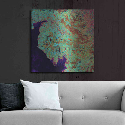 Luxe Metal Art 'Earth as Art: Lake District,' Metal Wall Art,36x36