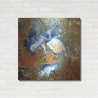 Luxe Metal Art 'Earth as Art: Lake Eyre,' Metal Wall Art,36x36