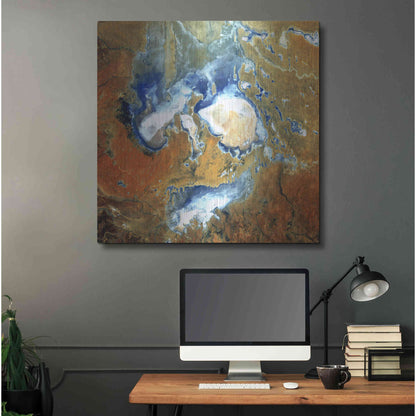 Luxe Metal Art 'Earth as Art: Lake Eyre,' Metal Wall Art,36x36