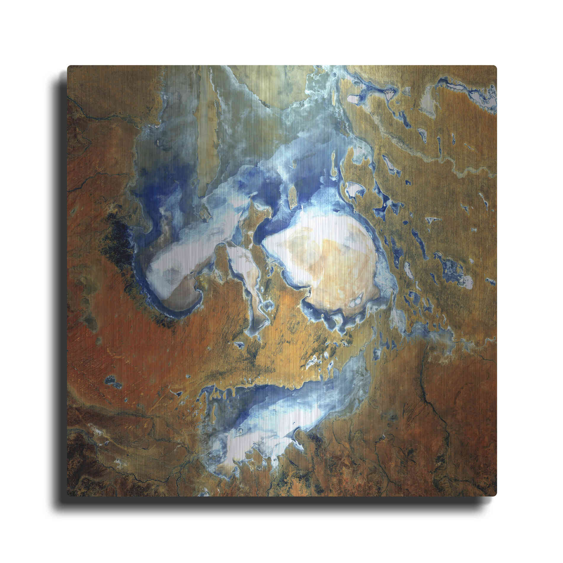 Luxe Metal Art 'Earth as Art: Lake Eyre,' Metal Wall Art