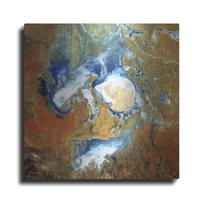 Luxe Metal Art 'Earth as Art: Lake Eyre,' Metal Wall Art