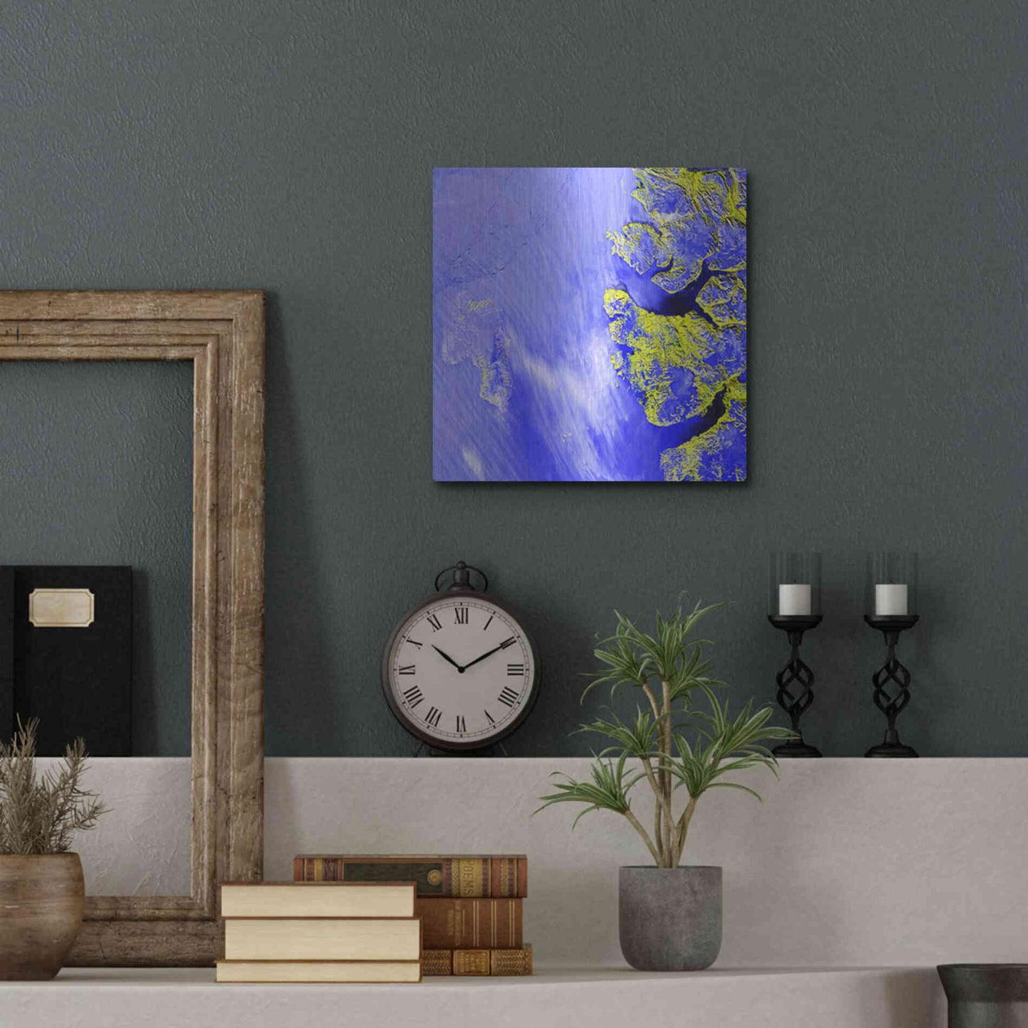 Luxe Metal Art 'Earth as Art: Meighen Island,' Metal Wall Art,12x12
