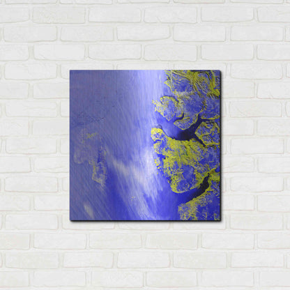 Luxe Metal Art 'Earth as Art: Meighen Island,' Metal Wall Art,24x24
