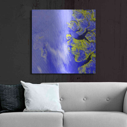 Luxe Metal Art 'Earth as Art: Meighen Island,' Metal Wall Art,36x36