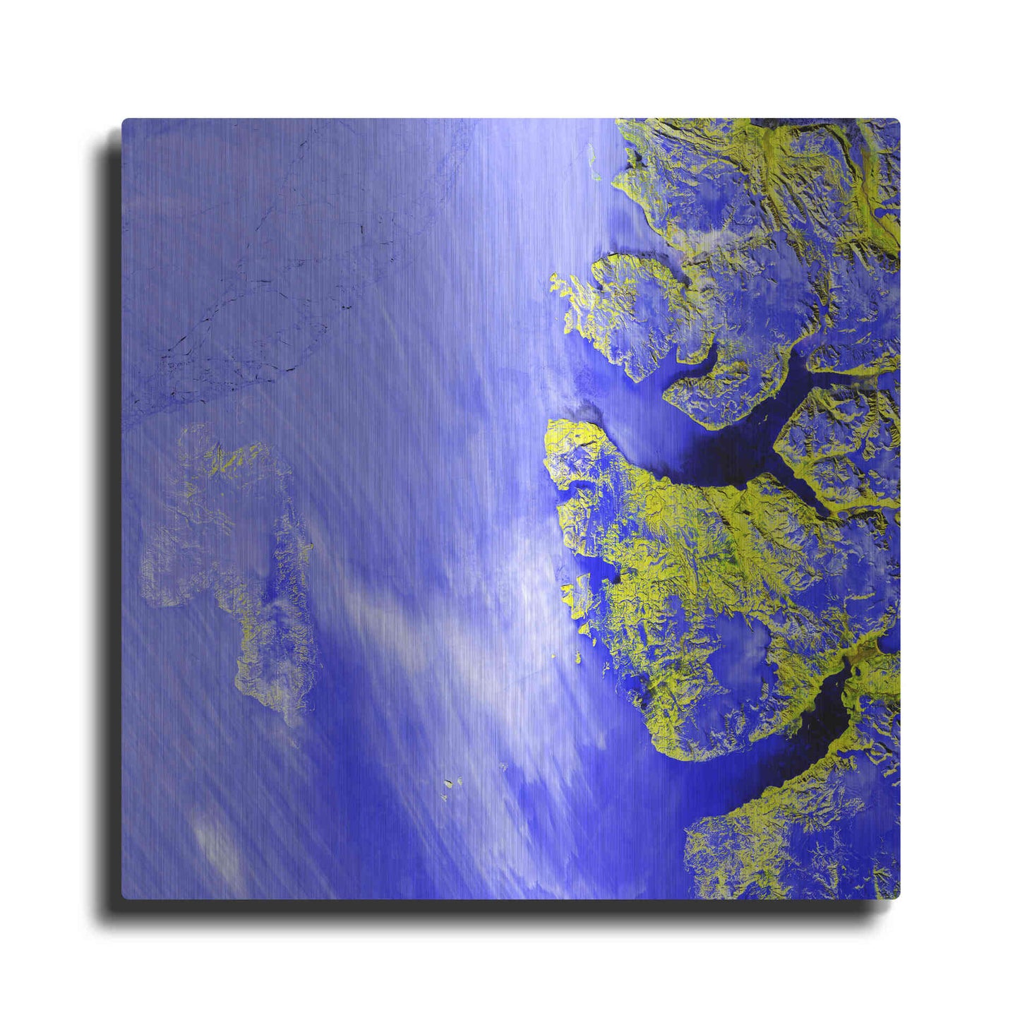 Luxe Metal Art 'Earth as Art: Meighen Island,' Metal Wall Art