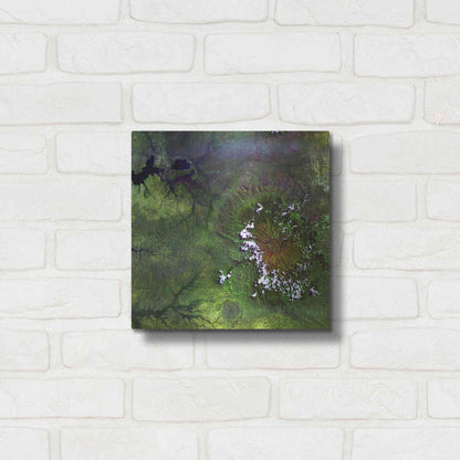 Luxe Metal Art 'Earth as Art: Mount Elgon,' Metal Wall Art,12x12