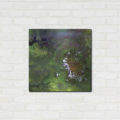 Luxe Metal Art 'Earth as Art: Mount Elgon,' Metal Wall Art,24x24