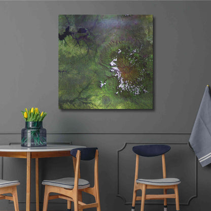 Luxe Metal Art 'Earth as Art: Mount Elgon,' Metal Wall Art,36x36