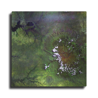 Luxe Metal Art 'Earth as Art: Mount Elgon,' Metal Wall Art