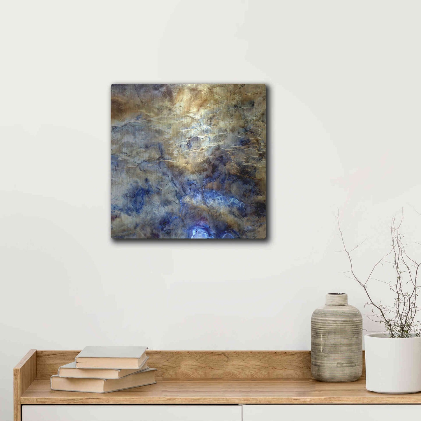 Luxe Metal Art 'Earth as Art: No Man's Land,' Metal Wall Art,12x12