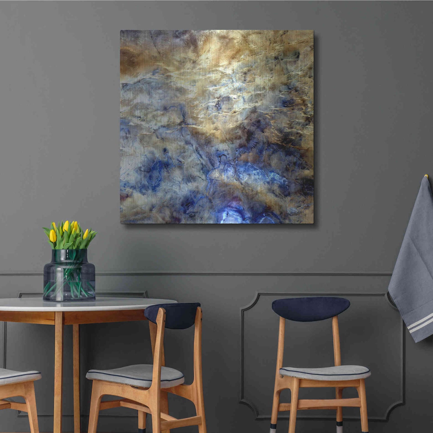 Luxe Metal Art 'Earth as Art: No Man's Land,' Metal Wall Art,36x36