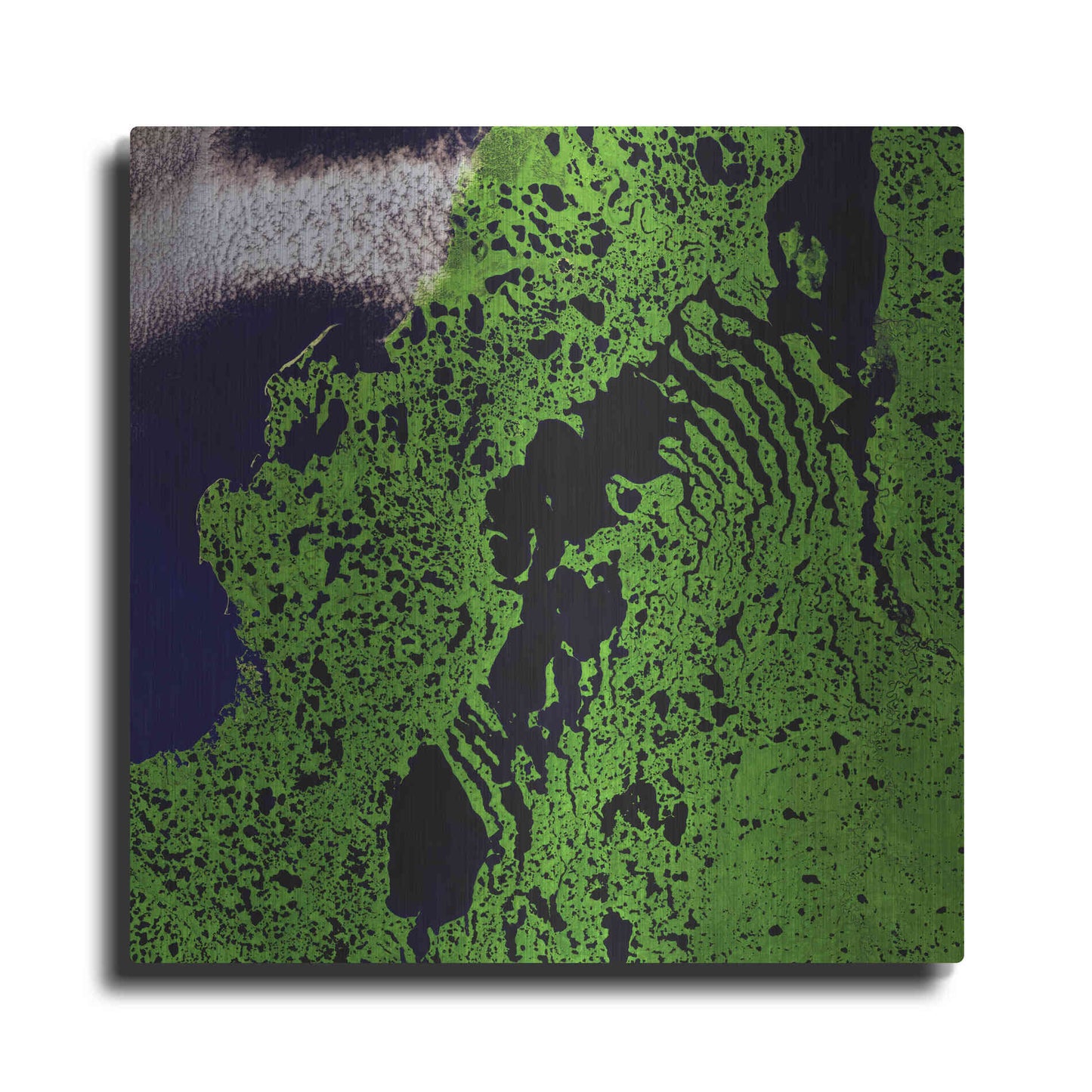 Luxe Metal Art 'Earth as Art: Remote Tundra,' Metal Wall Art