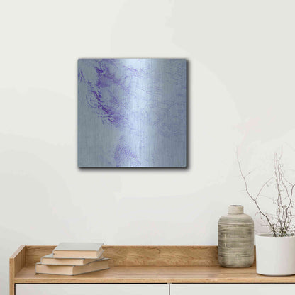 Luxe Metal Art 'Earth as Art: Robinson Glacier,' Metal Wall Art,12x12