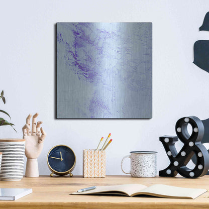 Luxe Metal Art 'Earth as Art: Robinson Glacier,' Metal Wall Art,12x12