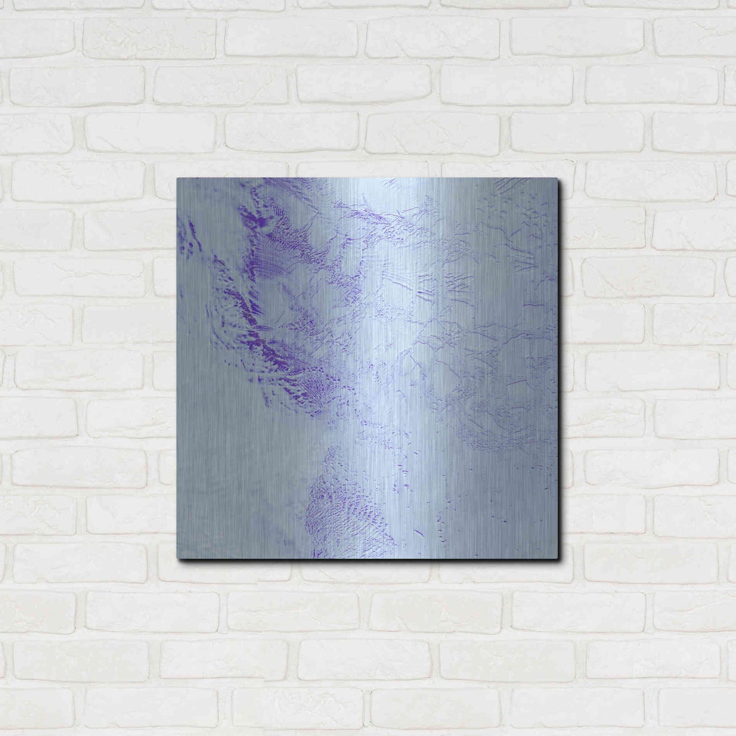 Luxe Metal Art 'Earth as Art: Robinson Glacier,' Metal Wall Art,24x24