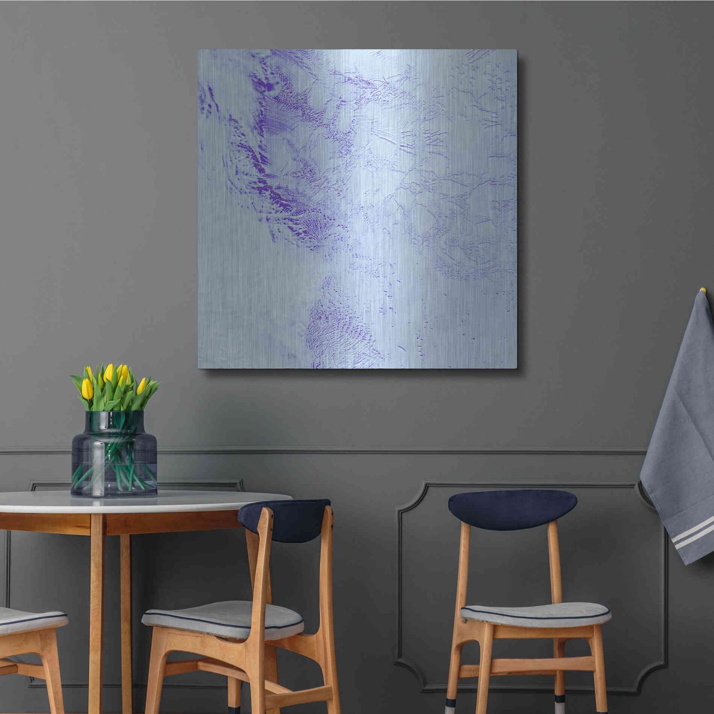 Luxe Metal Art 'Earth as Art: Robinson Glacier,' Metal Wall Art,36x36