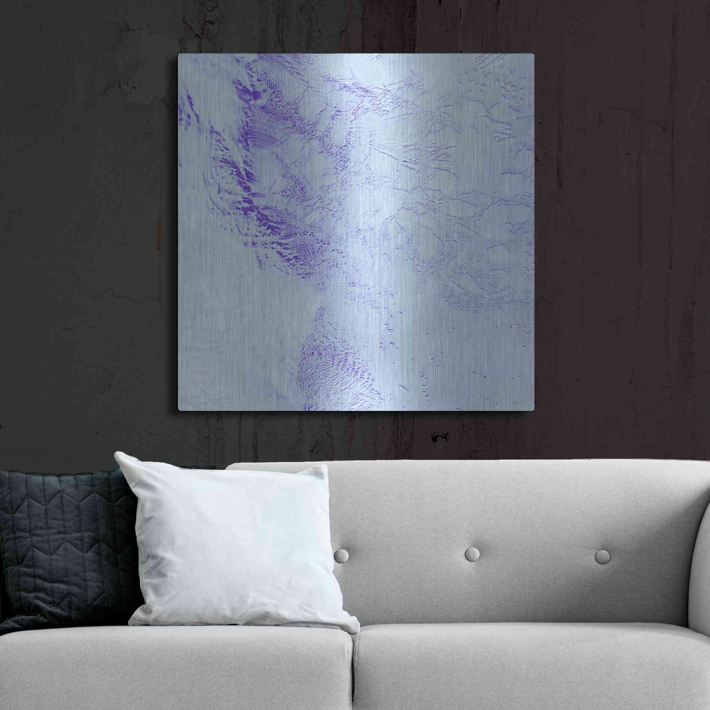 Luxe Metal Art 'Earth as Art: Robinson Glacier,' Metal Wall Art,36x36