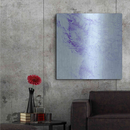 Luxe Metal Art 'Earth as Art: Robinson Glacier,' Metal Wall Art,36x36