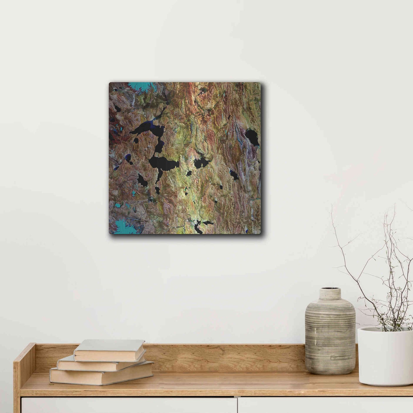 Luxe Metal Art 'Earth as Art: Roof of the World,' Metal Wall Art,12x12