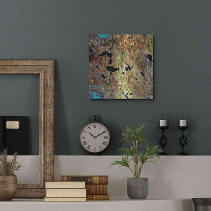 Luxe Metal Art 'Earth as Art: Roof of the World,' Metal Wall Art,12x12