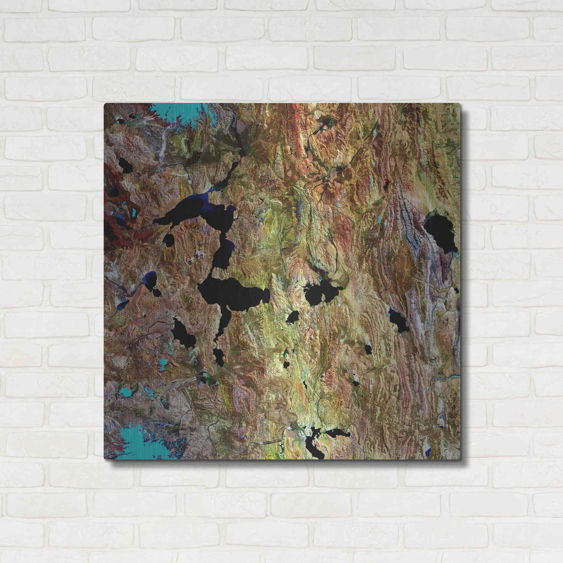 Luxe Metal Art 'Earth as Art: Roof of the World,' Metal Wall Art,36x36