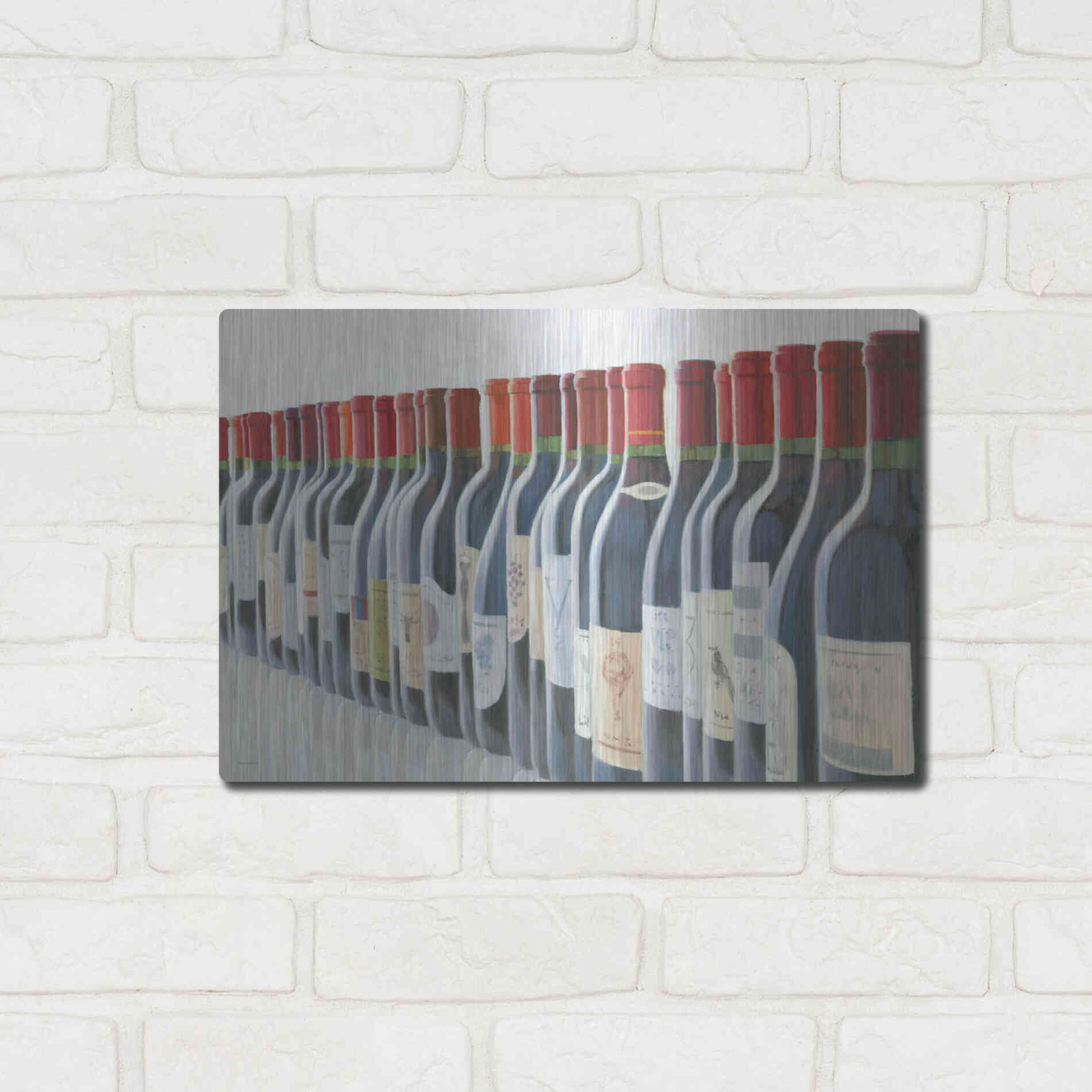 Luxe Metal Art 'Splendid Reds' by Marco Fabiano, Metal Wall Art,16x12