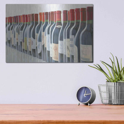 Luxe Metal Art 'Splendid Reds' by Marco Fabiano, Metal Wall Art,16x12