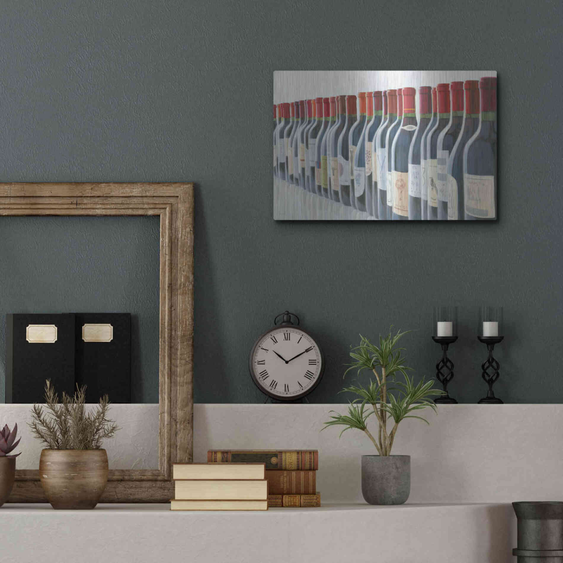 Luxe Metal Art 'Splendid Reds' by Marco Fabiano, Metal Wall Art,16x12