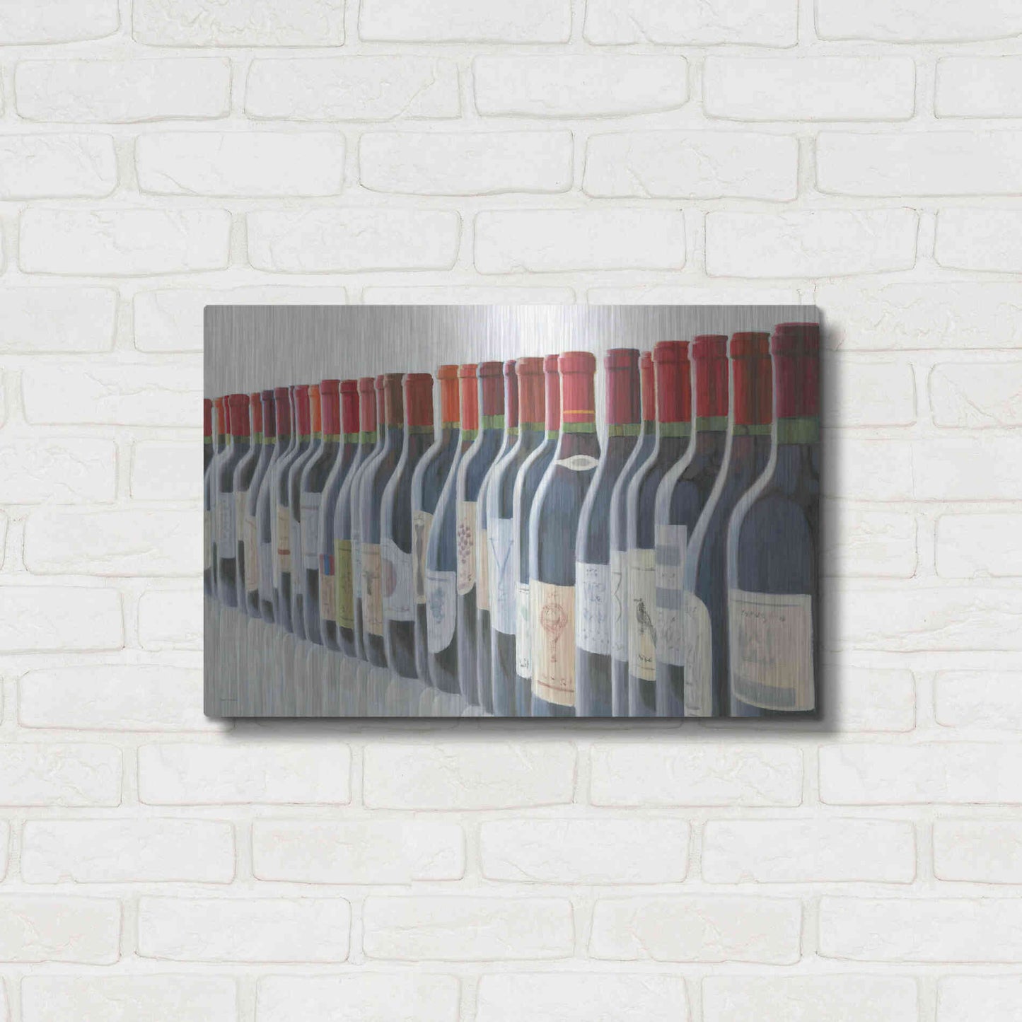 Luxe Metal Art 'Splendid Reds' by Marco Fabiano, Metal Wall Art,24x16
