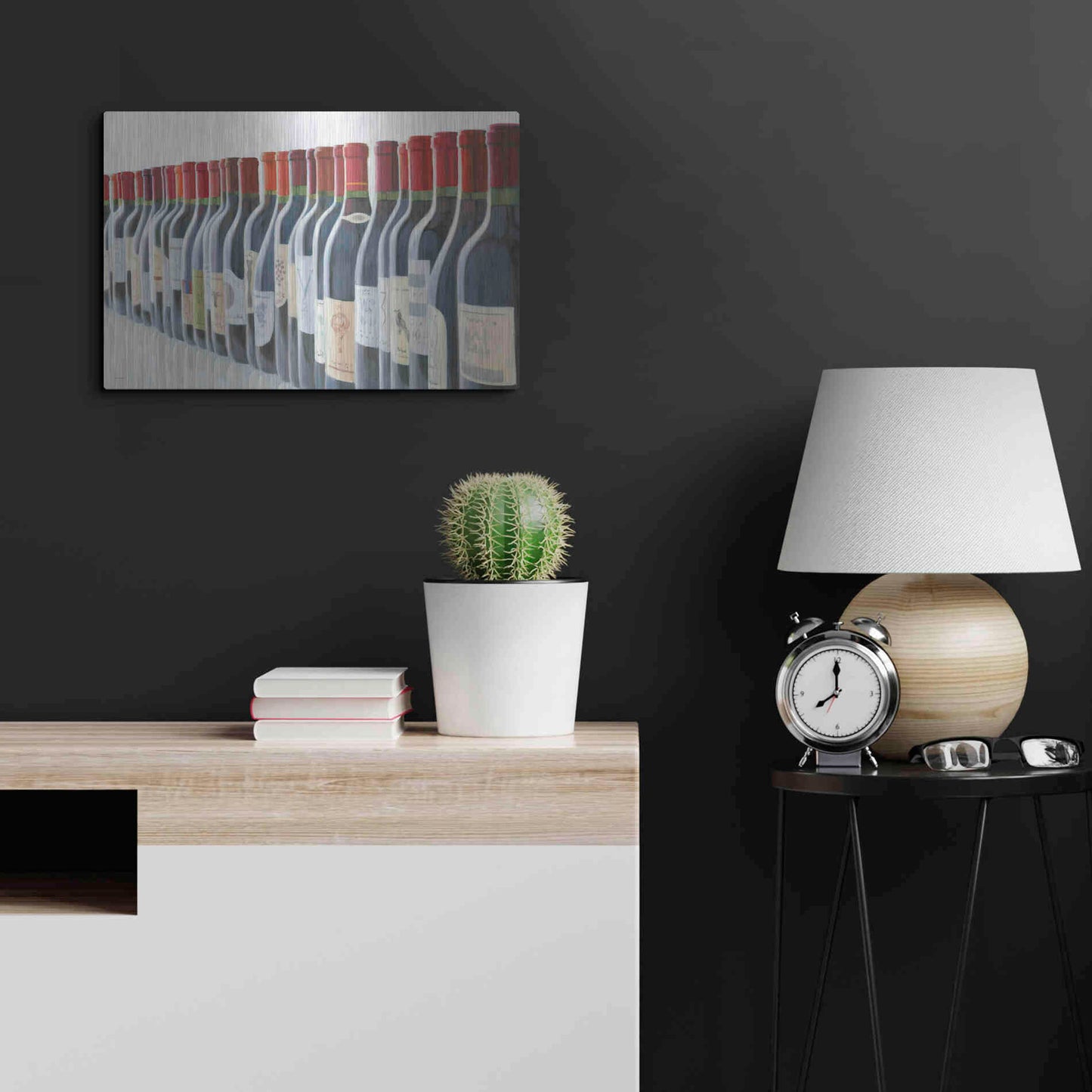 Luxe Metal Art 'Splendid Reds' by Marco Fabiano, Metal Wall Art,24x16