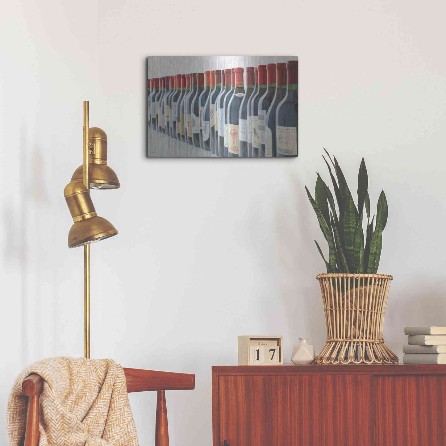 Luxe Metal Art 'Splendid Reds' by Marco Fabiano, Metal Wall Art,24x16